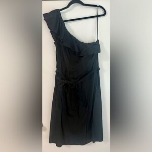 Banana Republic Black One Shoulder Cocktail Dress